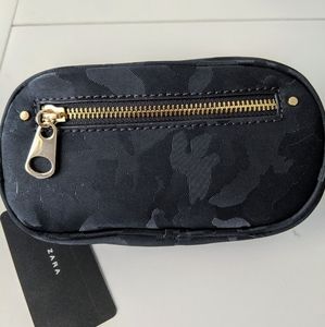 Zara Military Style Fanny Pack (dark blue)